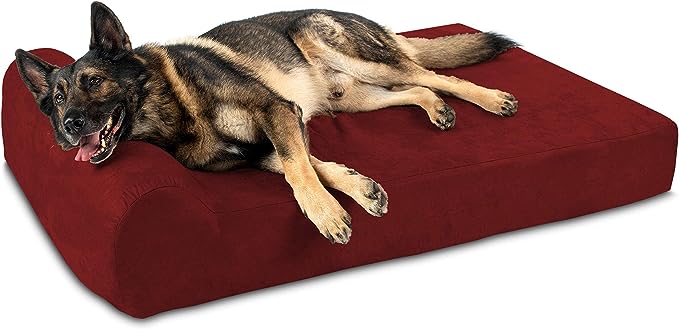 BEDS 52 x 42 x10 MAROON STRIPES