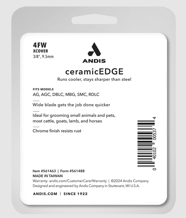 Andis 4FW XCover CeramicEdge (Wide Blade)