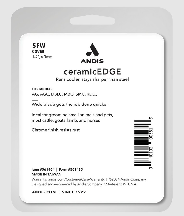 Andis 5FW Cover CeramicEdge (Wide Blade)