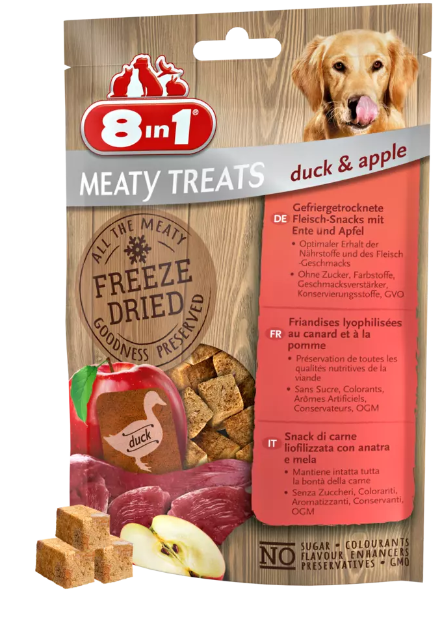 8in1 MEATY TREATS Duck/Apple 50g