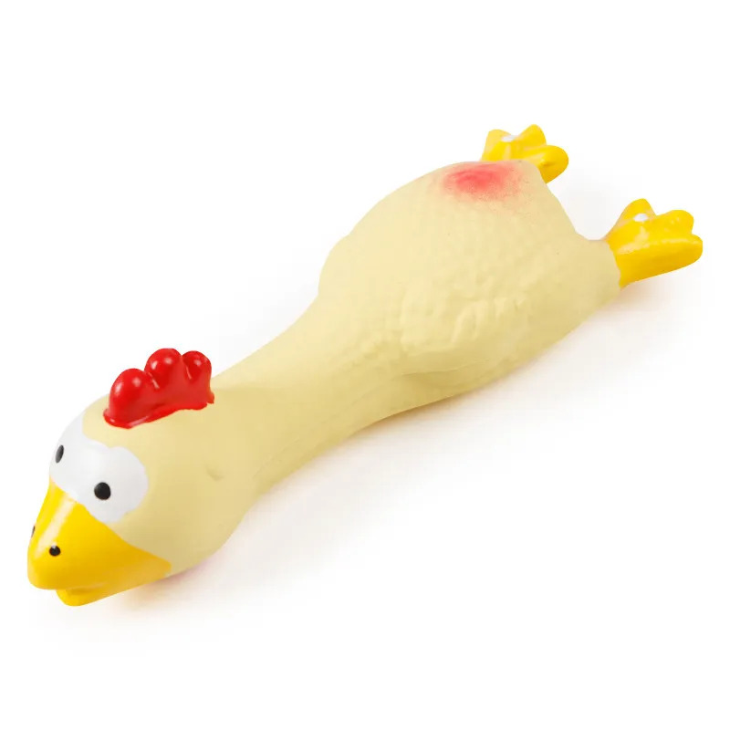 Crinkle Flying Hen Dog Toy - 1pc
