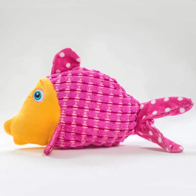 Plush Pet Fish Dog Toy - 1pc