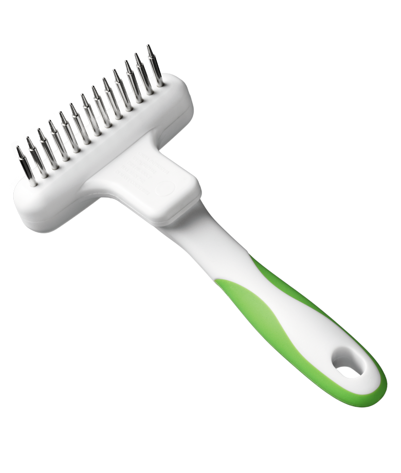 Andis Flexible Rake Comb - White / Lime Green