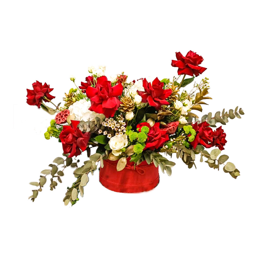 Crimson Frost Bouquet