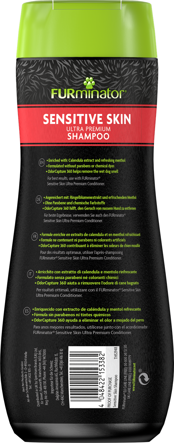 FURminator Sensitive Skin Shampoo For Dogs 473ml