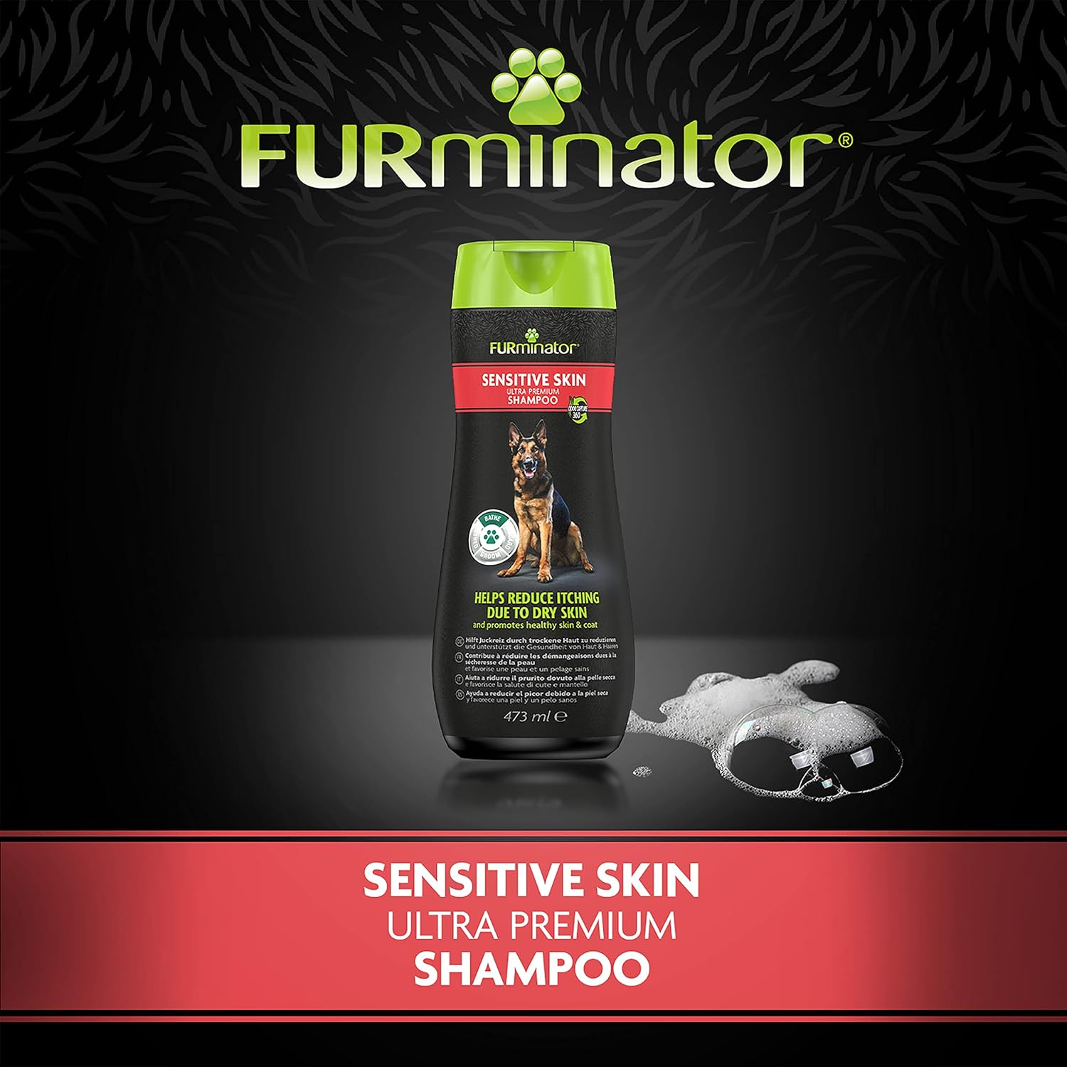 FURminator Sensitive Skin Shampoo For Dogs 473ml