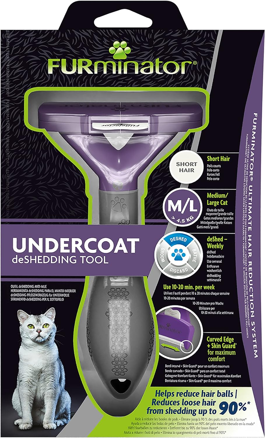 Furminator Cat Undercoat M/L Short Hair 12 YA