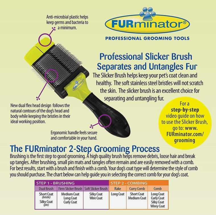 FURminator Small Soft Slicker Brush