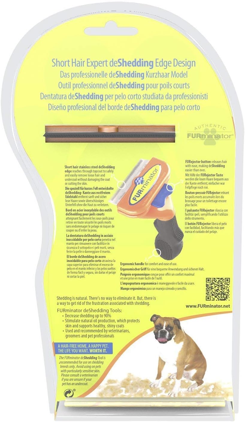 FURminator Short Hair Deshedding Tool for Medium Dogs