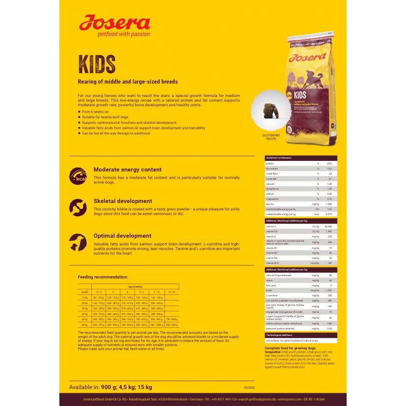 Josera Kids Dog Dry Food - 900g