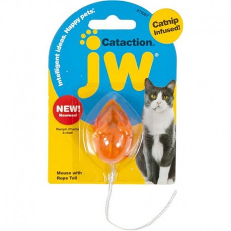 Petmate JW CATACTION MOUSE W/ BELL & TAIL
