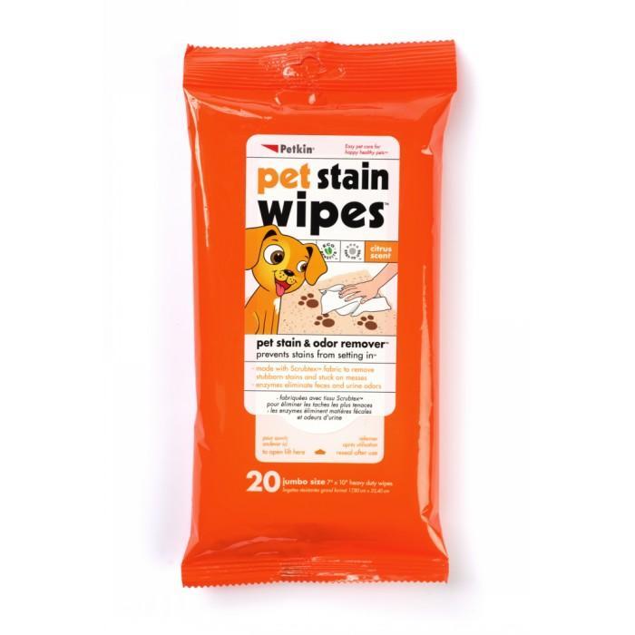 PetKin Pet Stain Wipes - 20ct