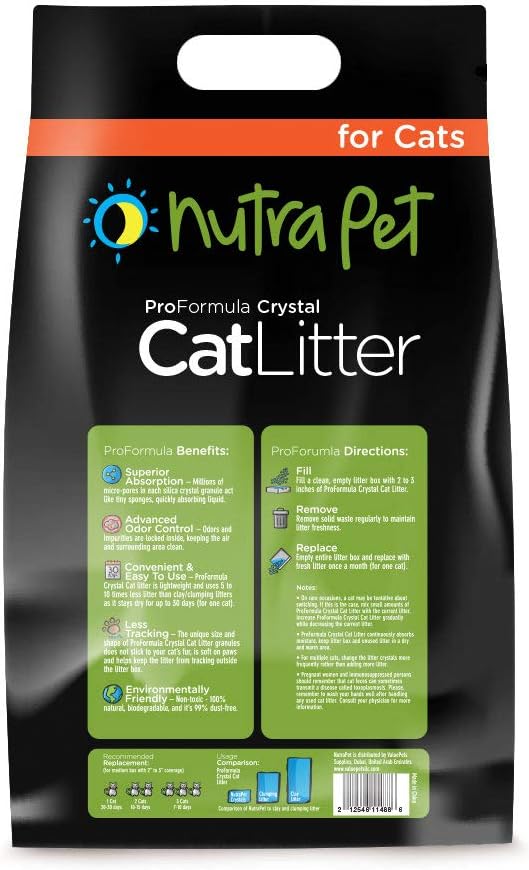 NutraPet Cat Litter Silica Gel 16L - (Non -Scented)