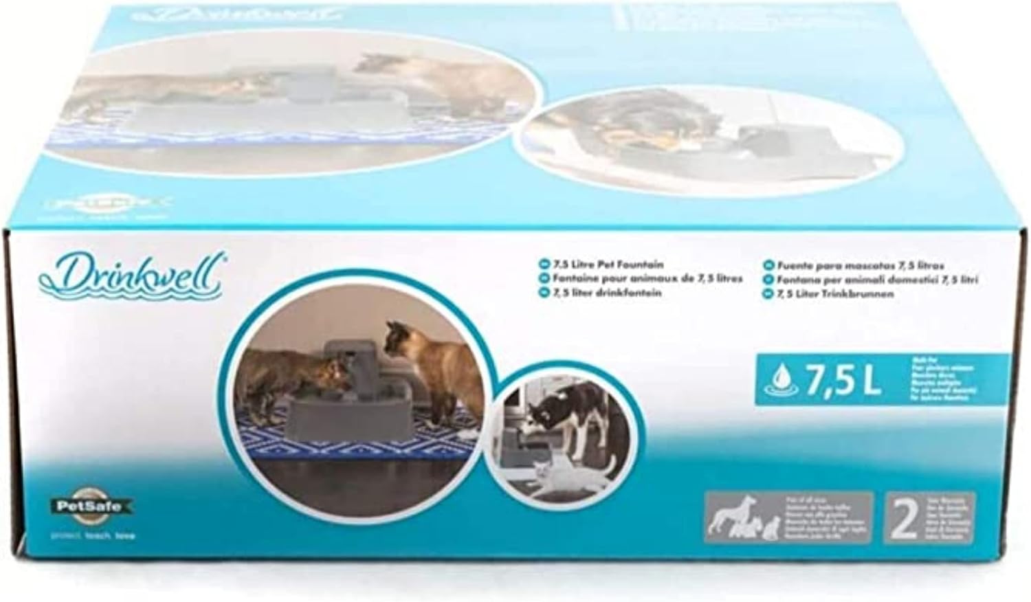 PetSafe Drinkwell Dog Cat Pet Fountain Litre, Automatic