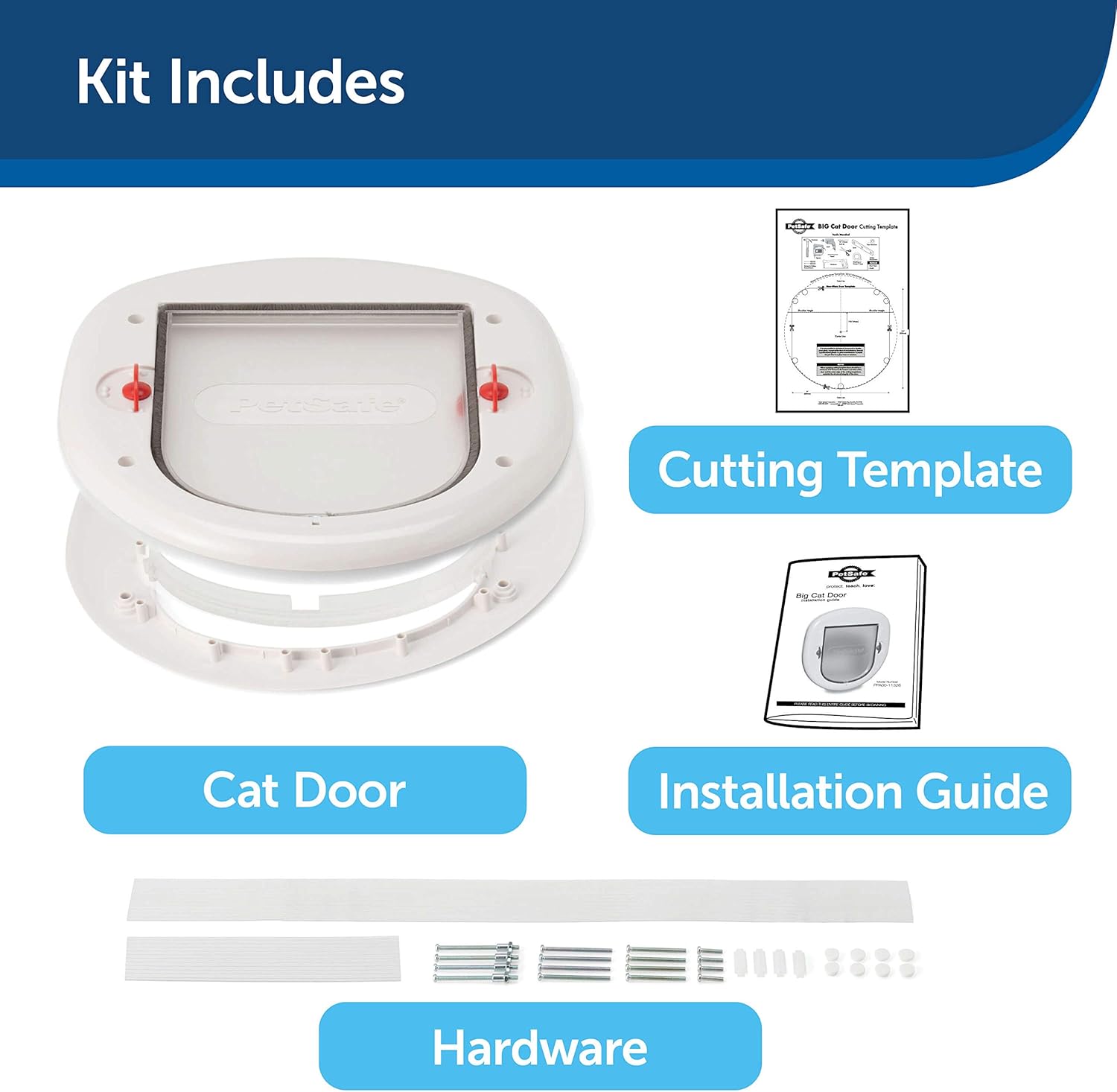 PetSafe Big Cat Small Dog Pet Door - Frosted