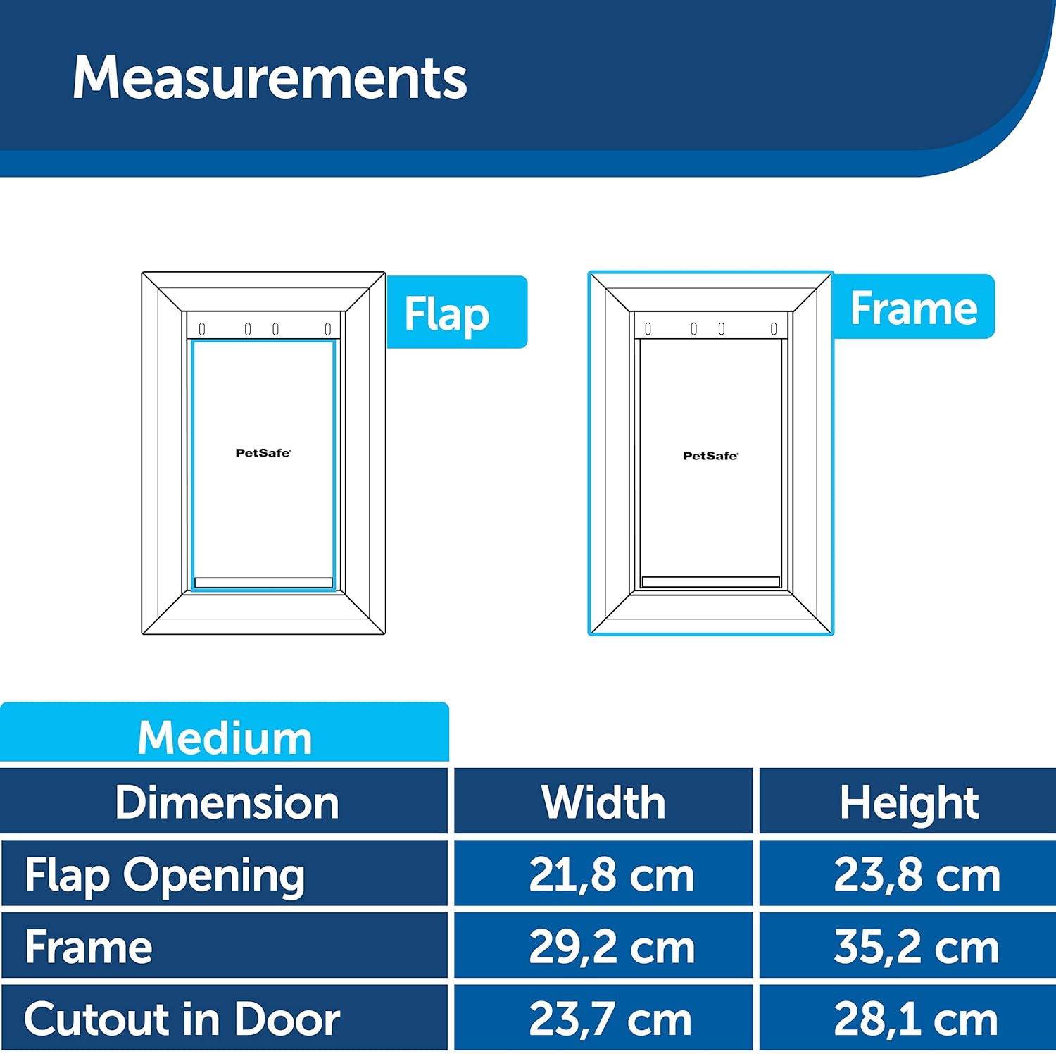 PetSafe Original 2 Way Medium Pet Door - Silver