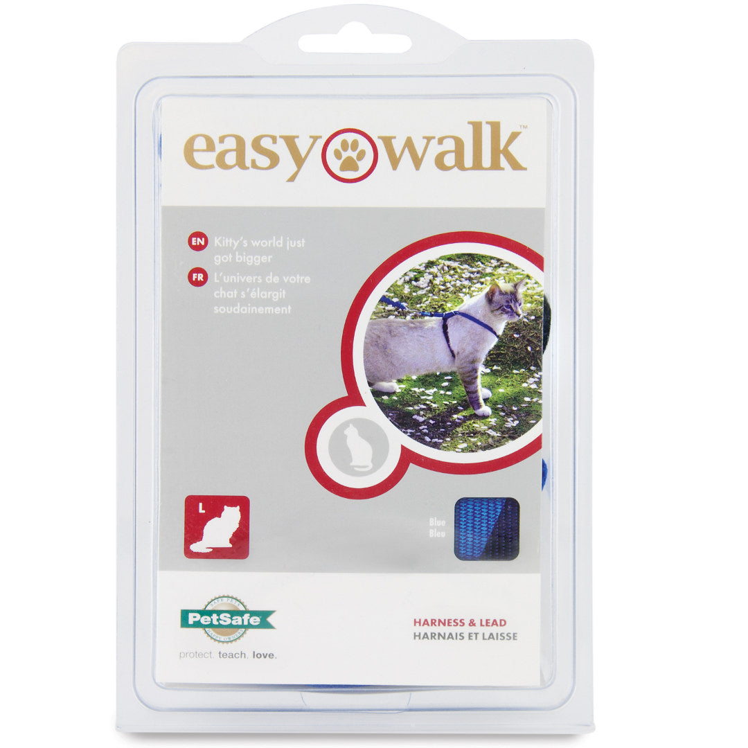 PetSafe Easy Walk Cat Harness & Lead - L Blue