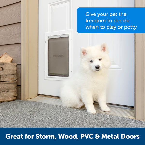 PetSafe Aluminum Pet Door - Medium White