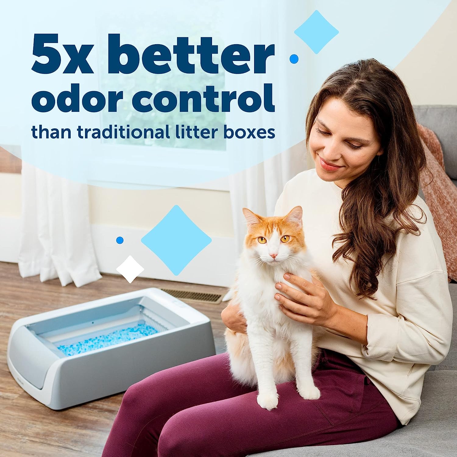 ScoopFree 1.5 Cat Litter Box with hood
