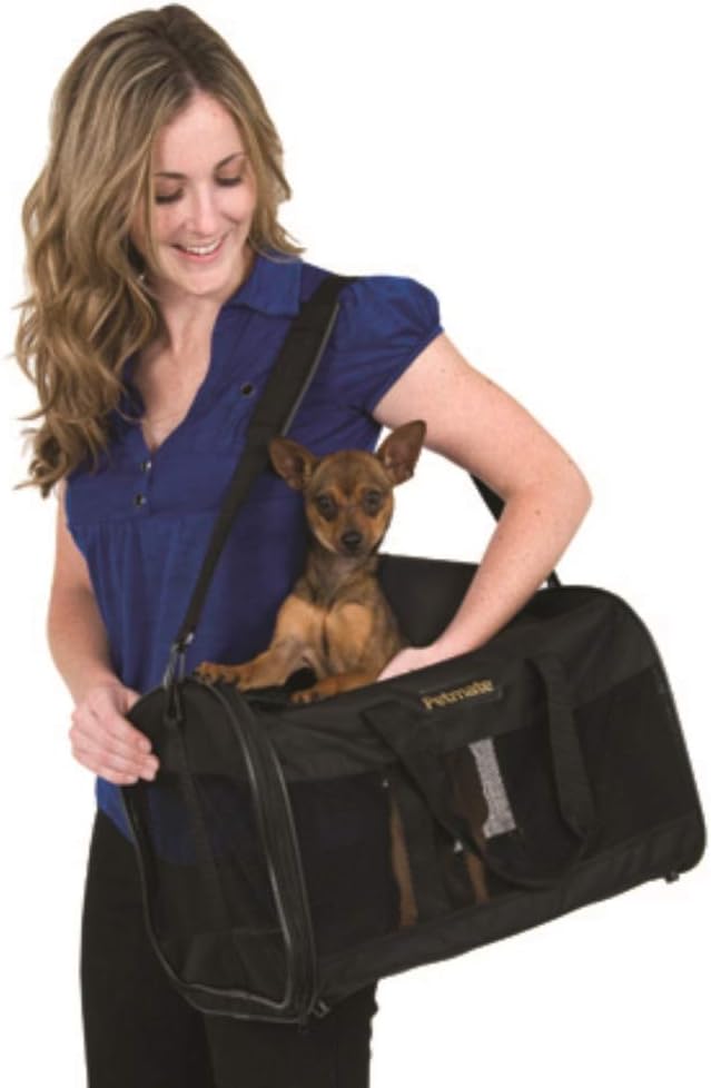 Petmate Soft Side Kennel Cab Medium Up To 15Lbs ~ Black