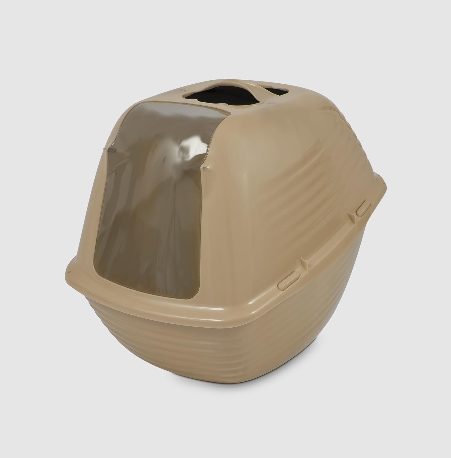 Petmate Stay Fresh Hooded Pan Large ~ Pearl Silver