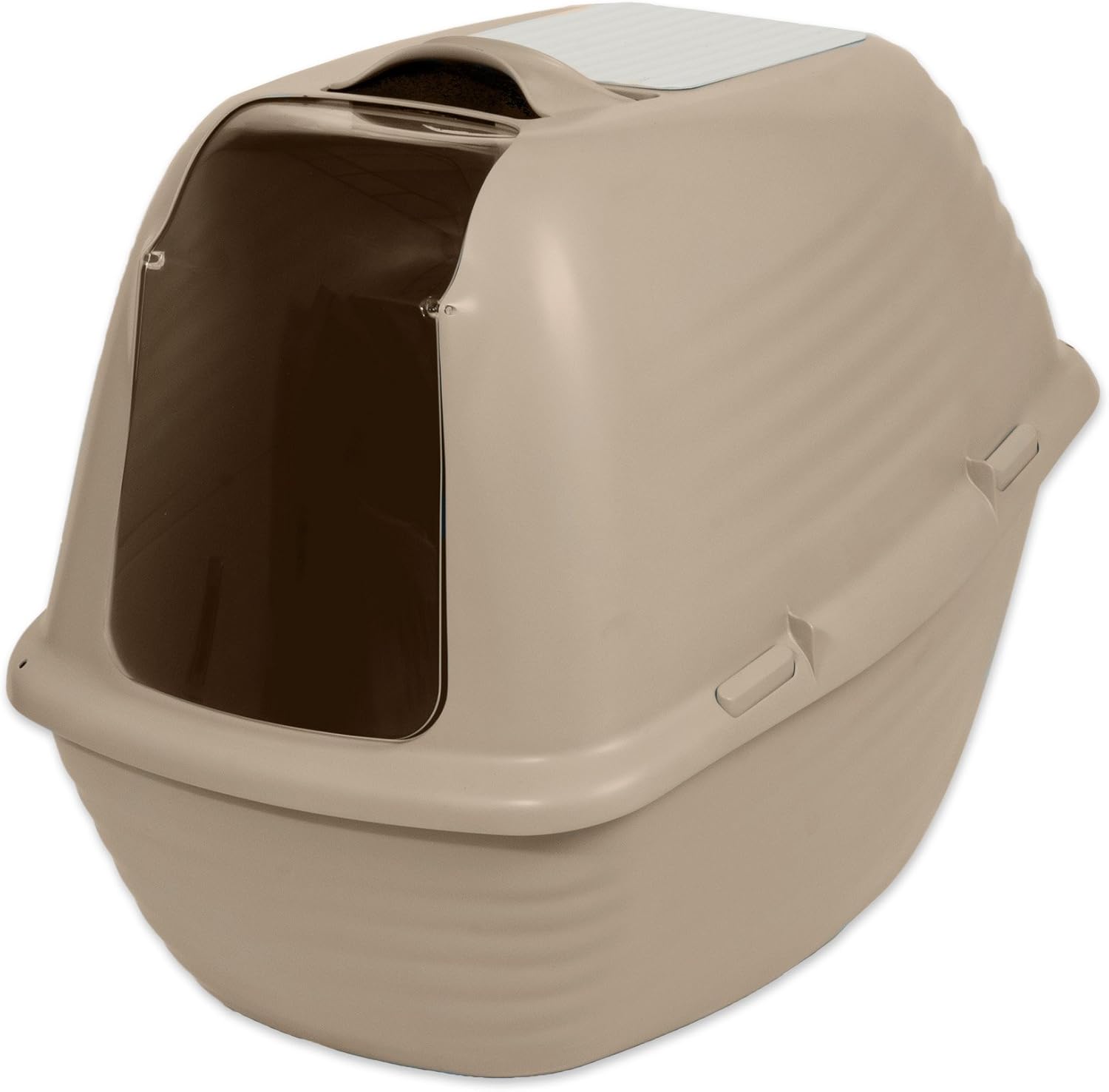 Petmate Stay Fresh Hooded Pan Large ~ Pearl Silver