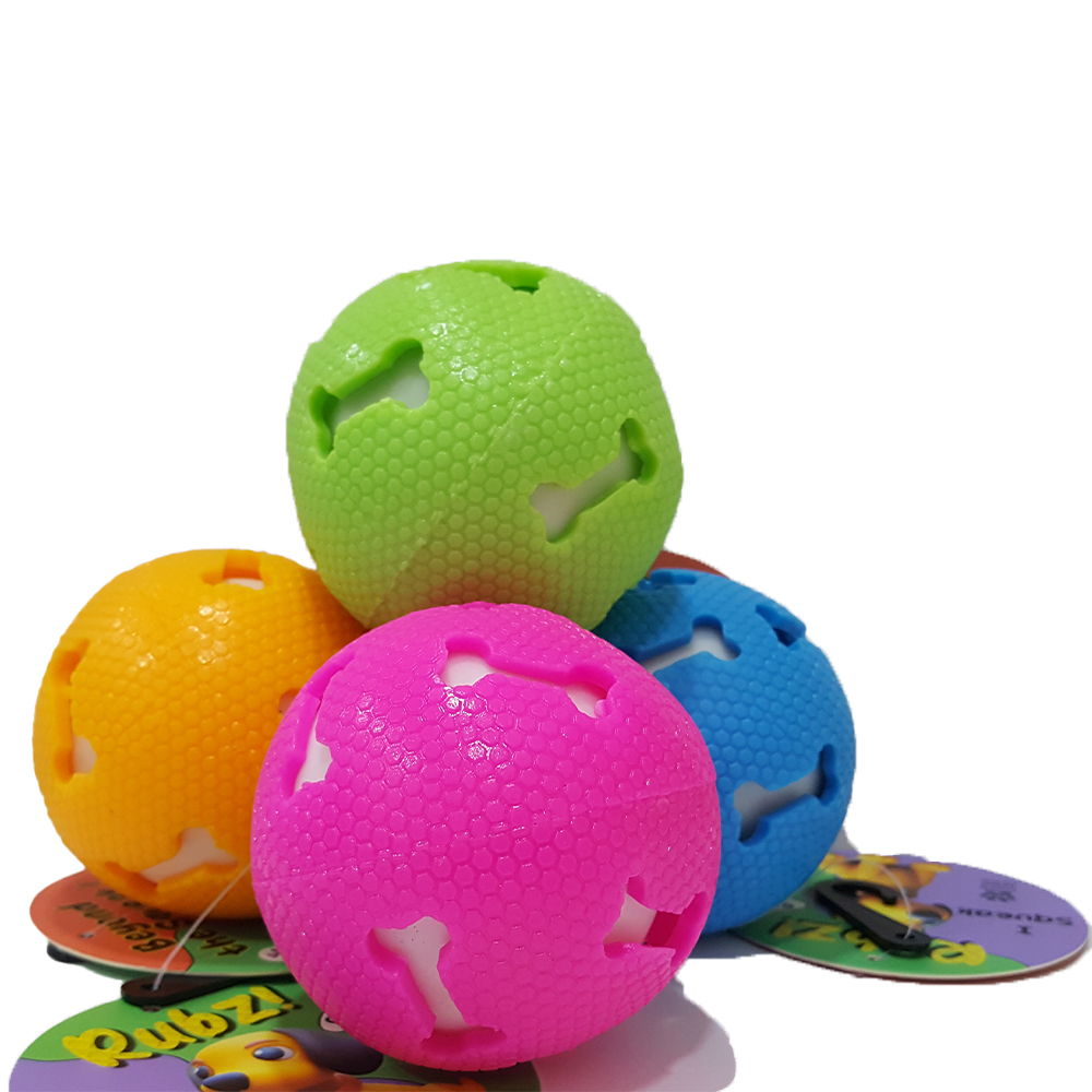 Rubz! Pierced Grid Shiny Ball - Multicolor - 1PC