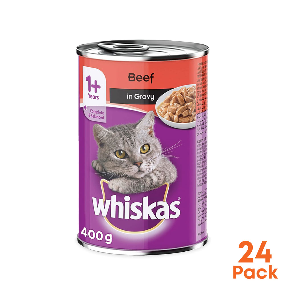 Whiskas Tender Bites Chicken in Gravy, Pouch, 80g (24 CANS)