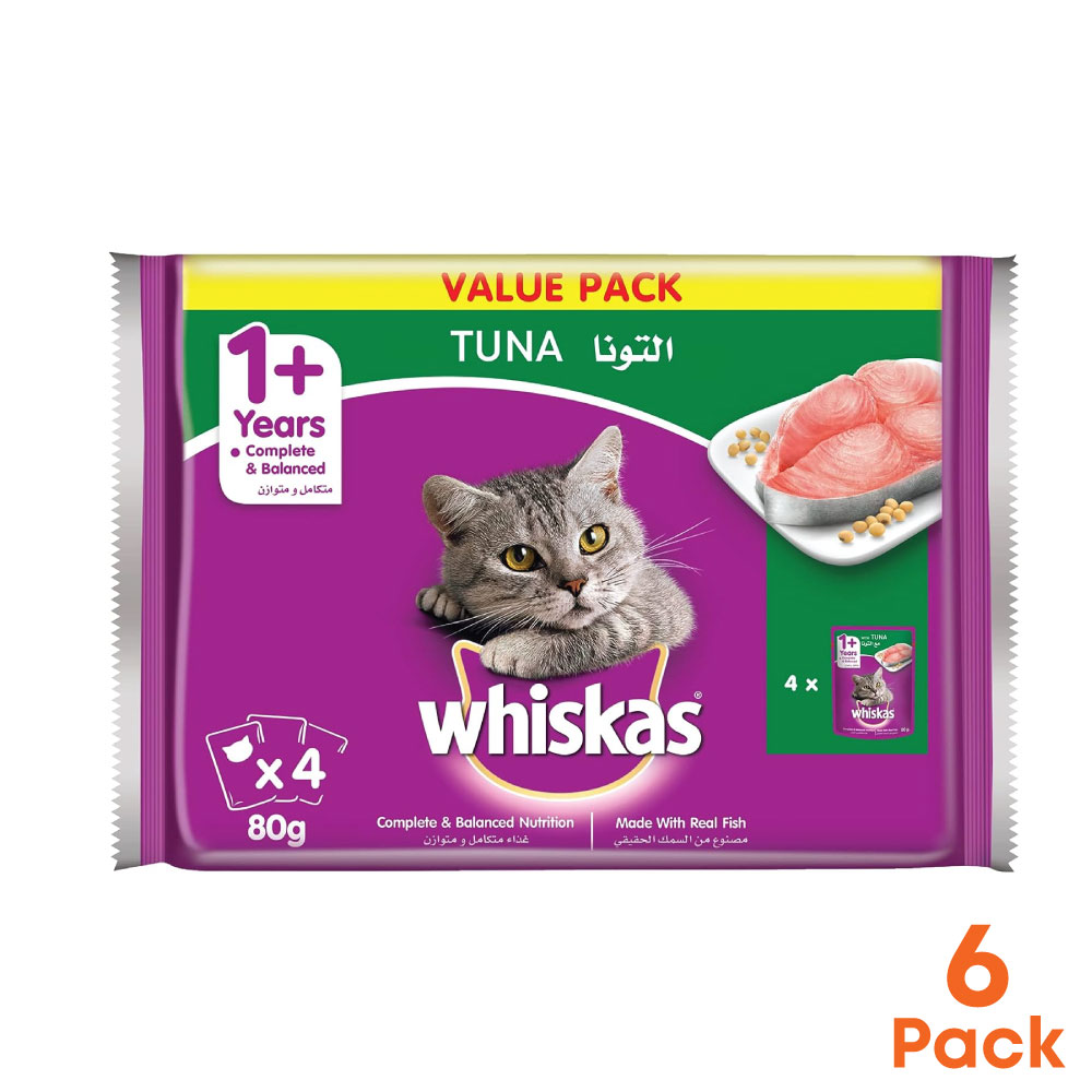 WHISKAS Tuna 80g( 6 PACKS)