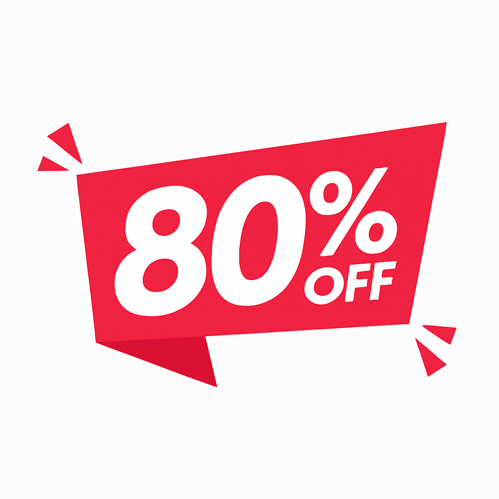 Upto 80% oFF
