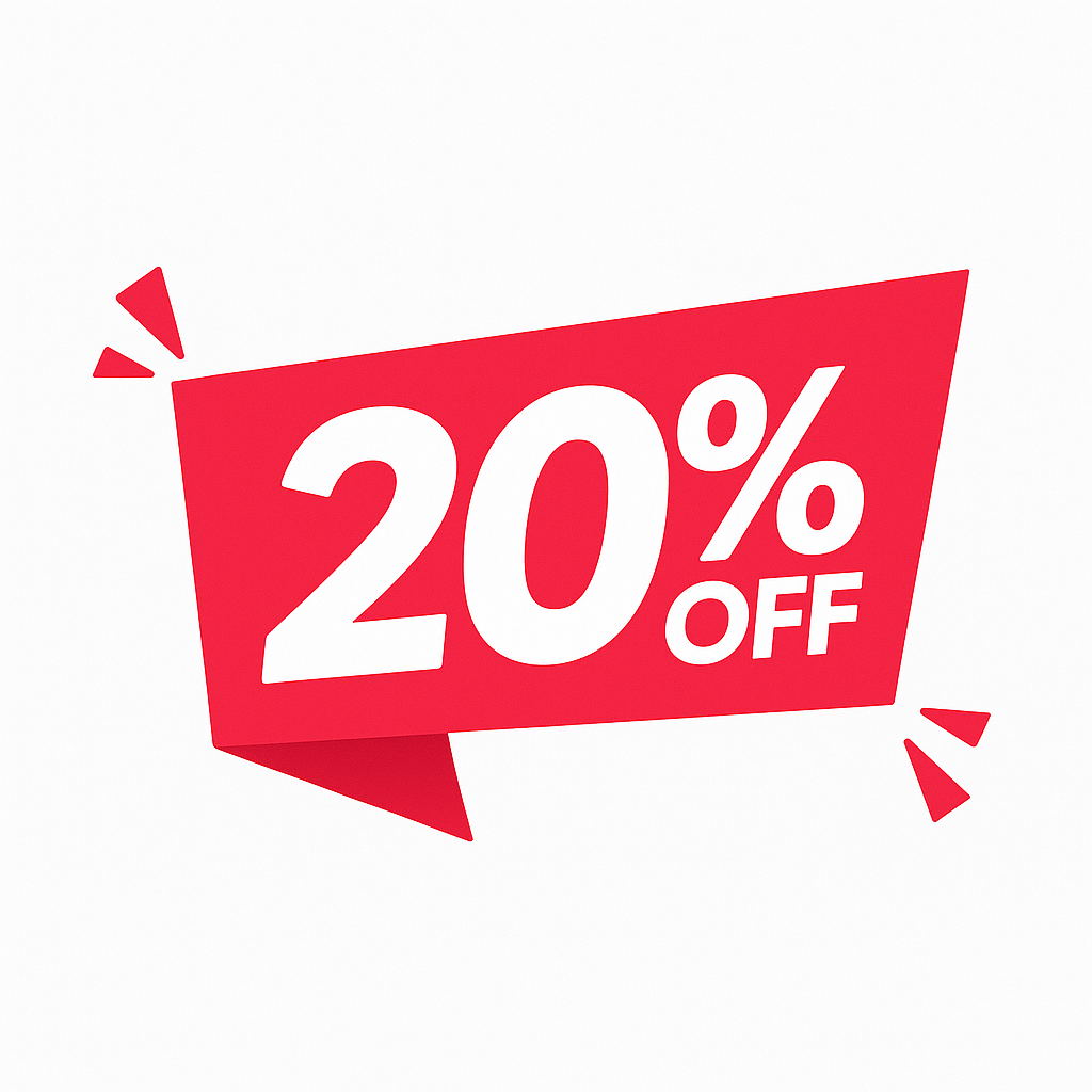 Upto 20% OFF