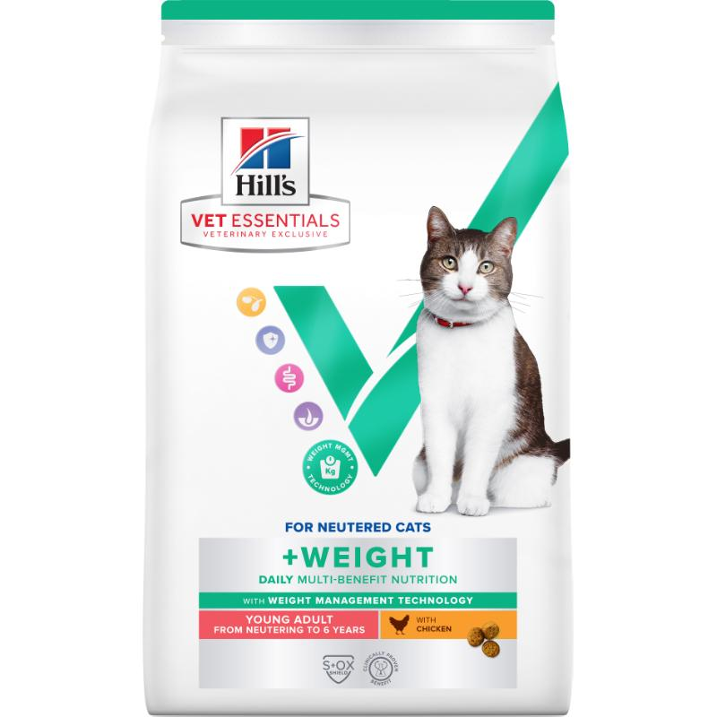 Hill’s Vet Essentials Multi- Benefit+ Weight Young Adult Cat Food with Chicken - 250gm