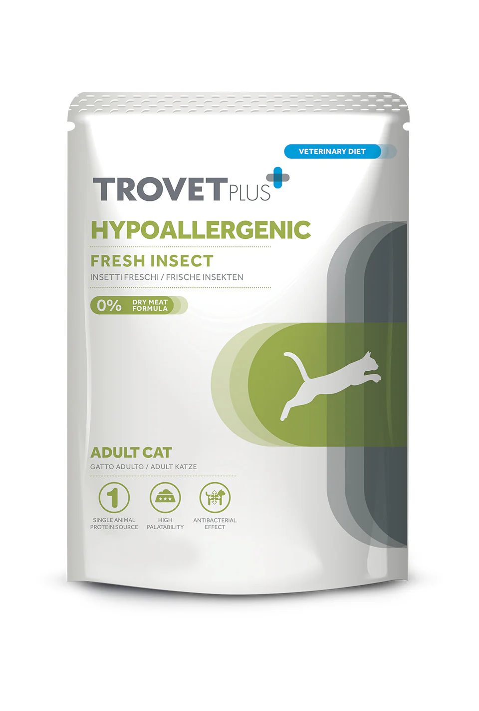 Trovet Plus Pouch Cat Hypoallergenic Insect Wet Food 85g