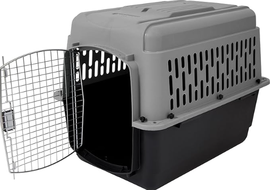 PETMATE VARI KENNEL 32" 30-50LBS ~ BLEACHED LINEN & BLACK (IATA APPROVED)