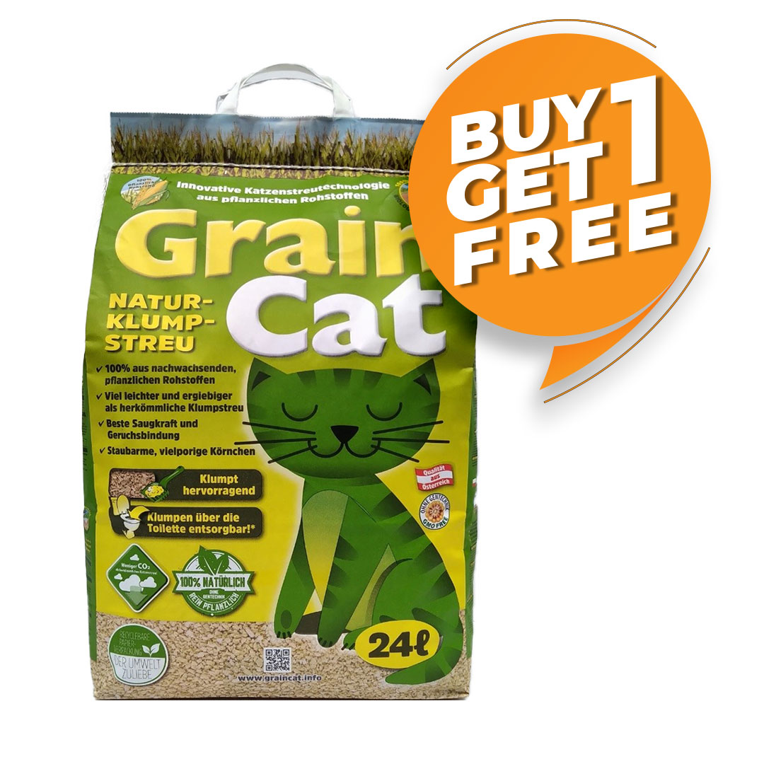 Agros Grain Cat Corn Cat Litter 24L| Sustainable Natural Clumping Cat Litter
