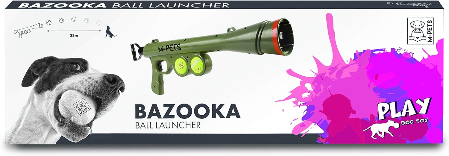 🏷️ CLEARANCE SALE | M-Pets Bazooka Ball Launcher – Fetch, Further & Faster (No Original Packaging – 50% Off)
