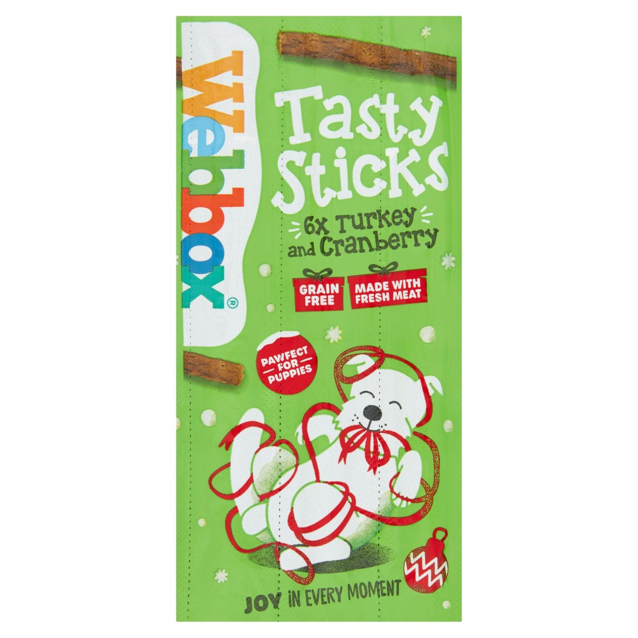Webbox Festive Dog Tasty Sticks Turkey & Cranbery 30g