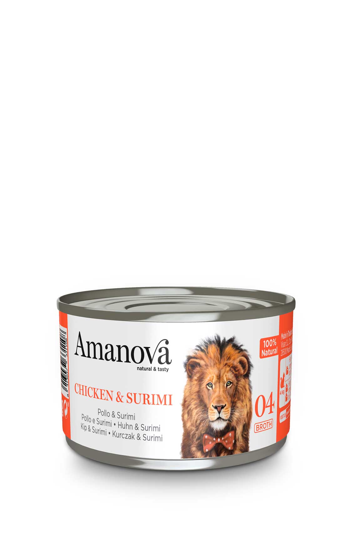 Amanova Canned Cat Chicken & Surimi Broth - 70g