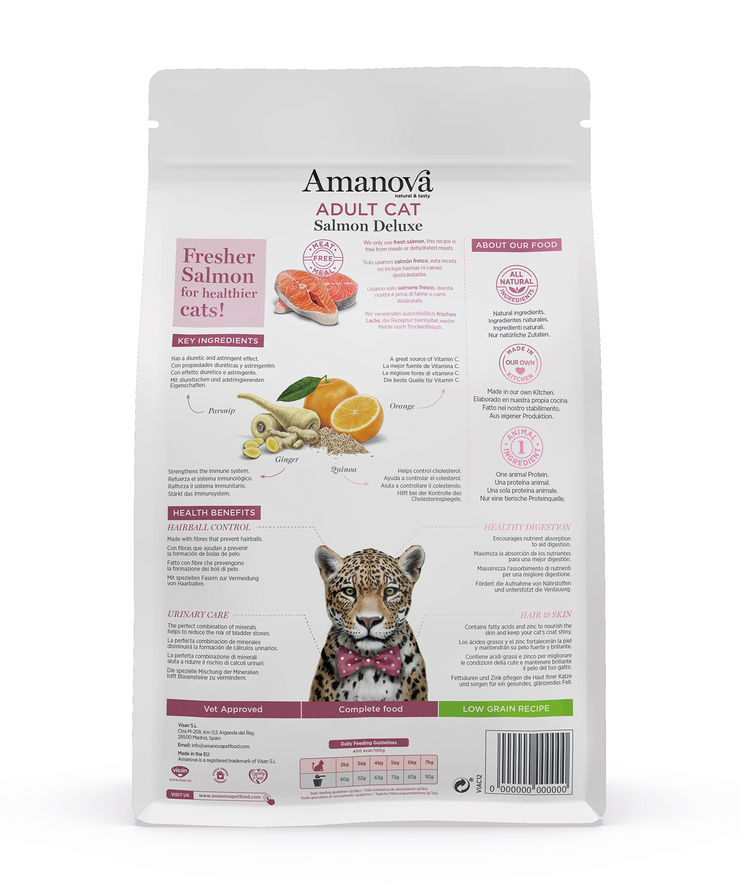 Amanova Dry Adult Cat Salmon Deluxe - 1.5kg