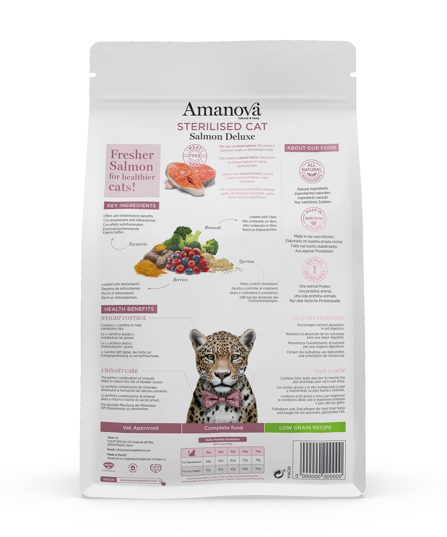 Amanova Dry Sterilized Cat Salmon Deluxe - 300g