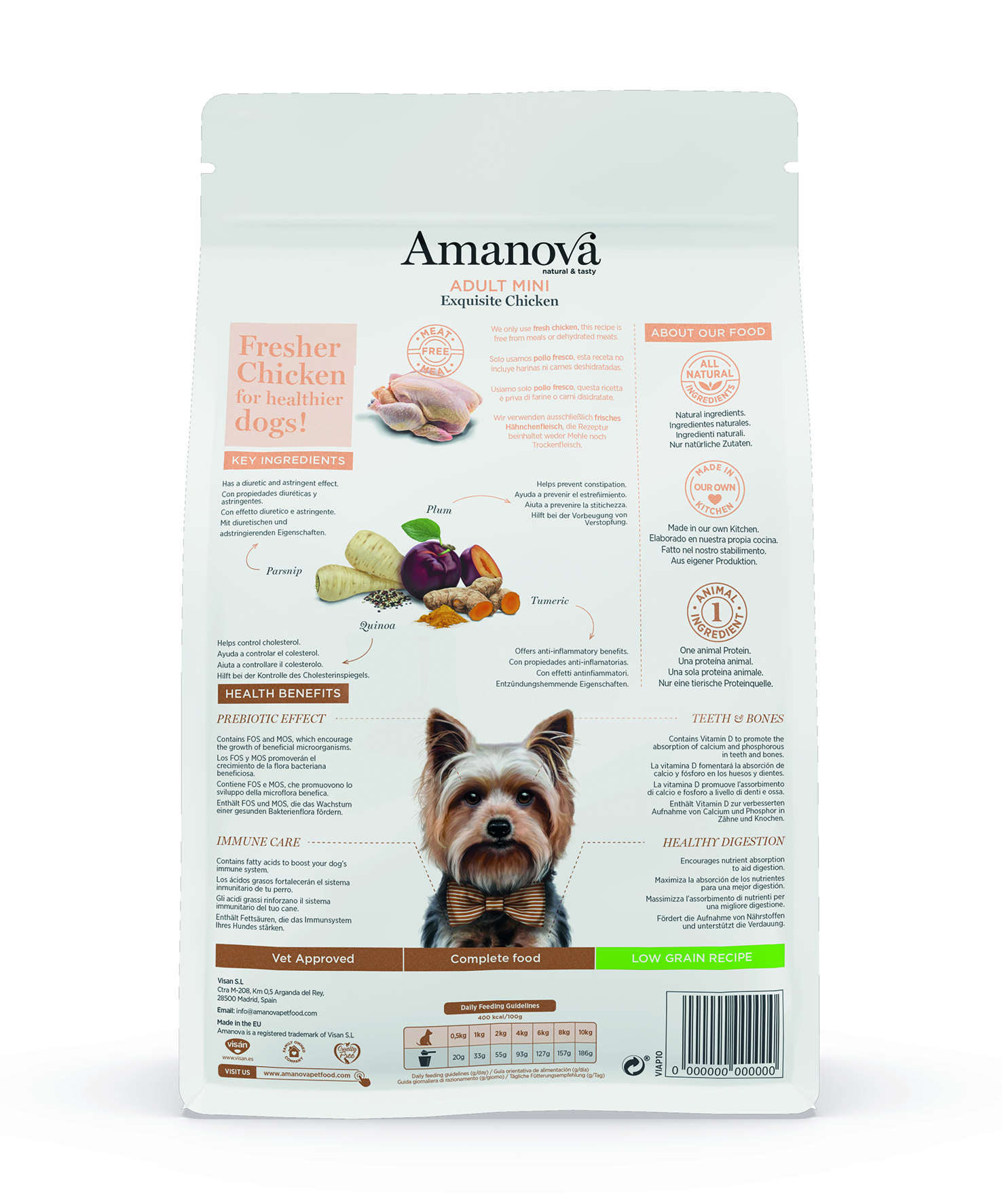 Amanova Dry Adult Mini Exquisite Chicken - 2kg