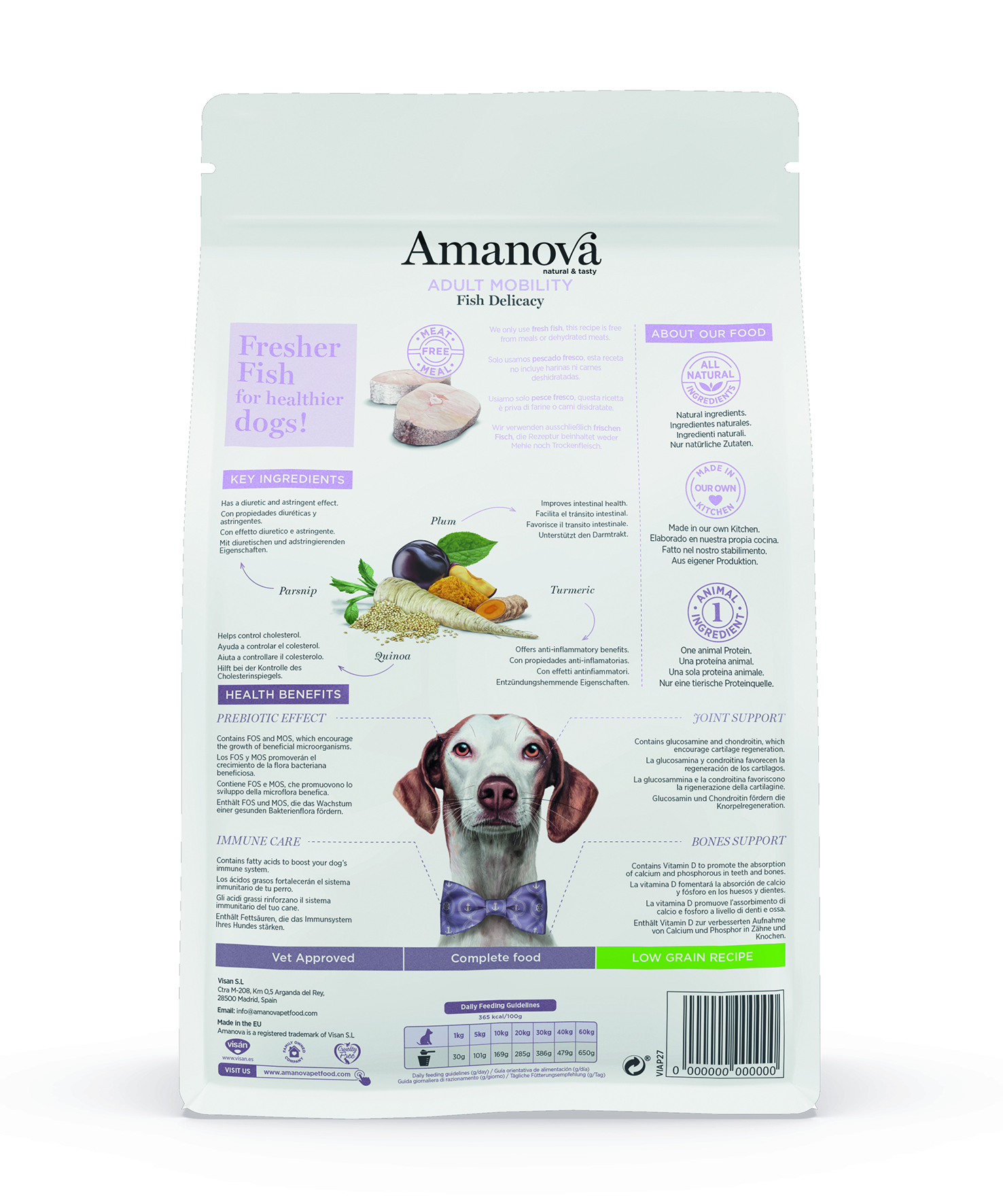 Amanova Dry Adult Mobility Fish Delicacy - 2kg