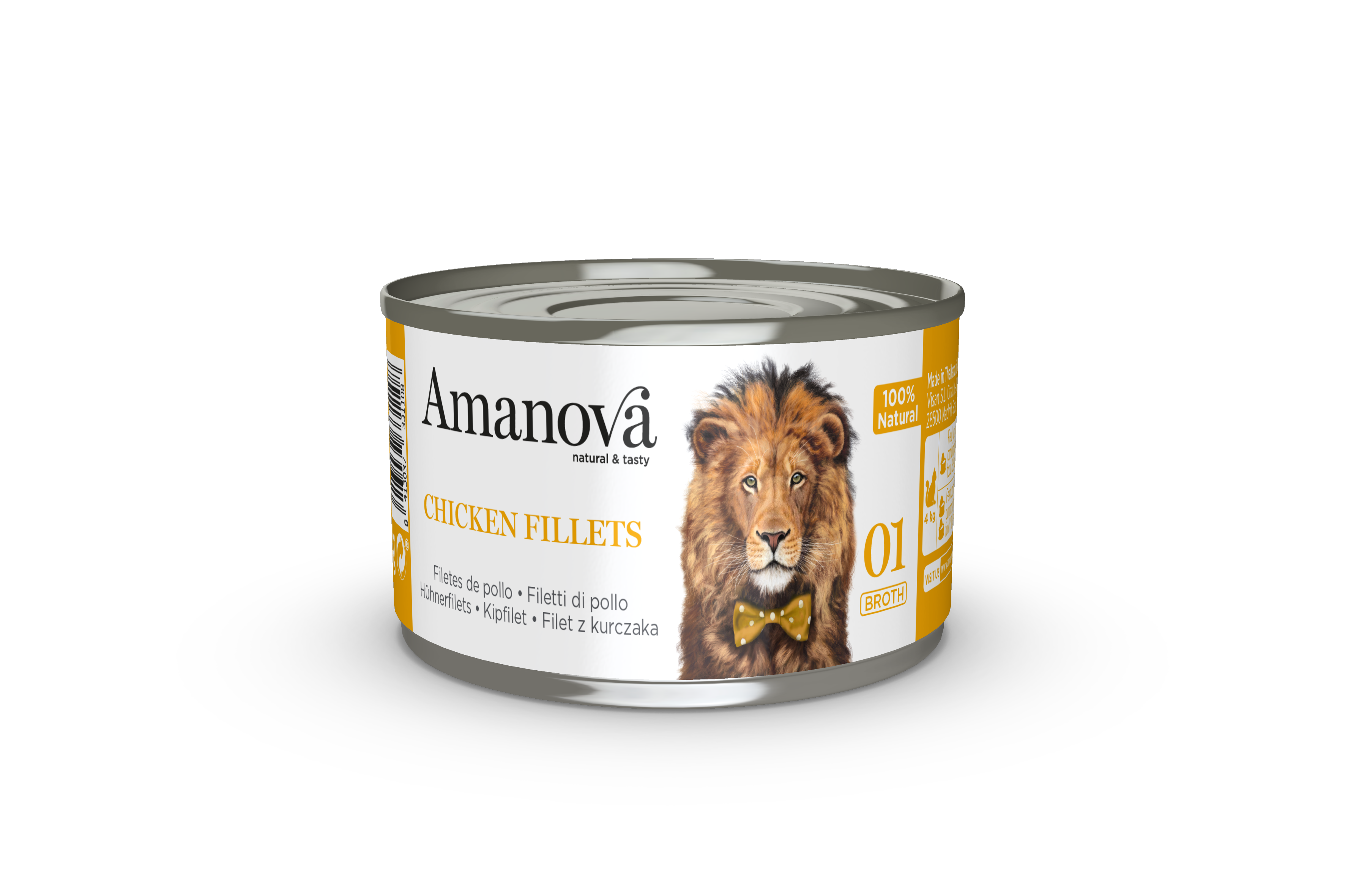 Amanova Canned Cat Chicken Fillets Broth - 70g