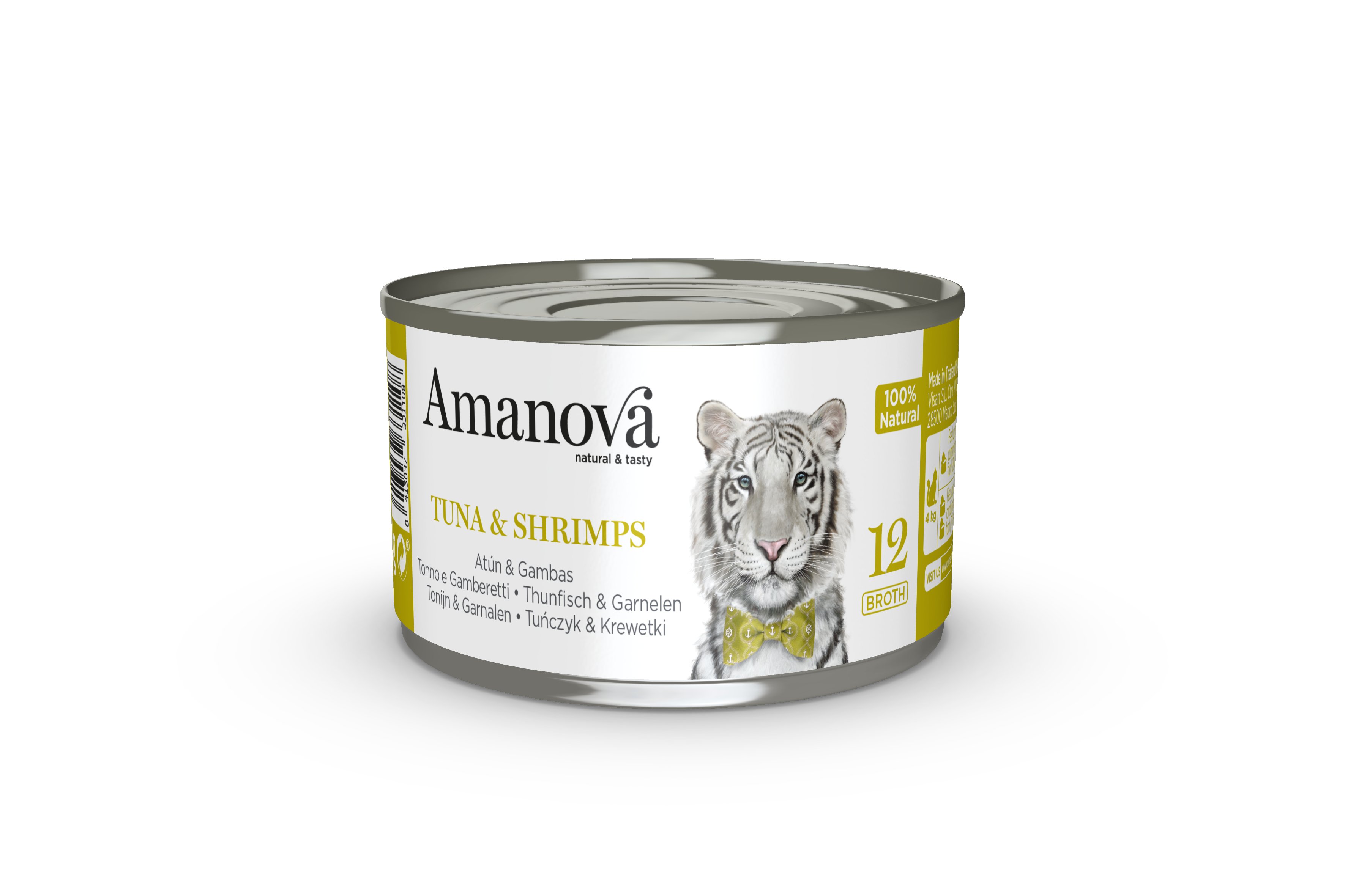 Amanova Canned Cat Tuna & Shrimps Broth - 70g