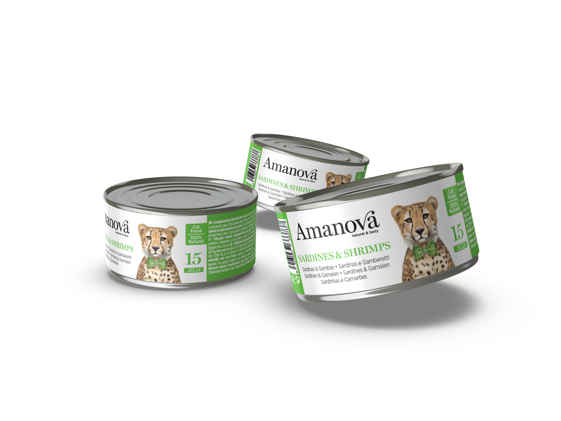 Amanova Canned Cat Sardine & Shrimps Jelly - 70g