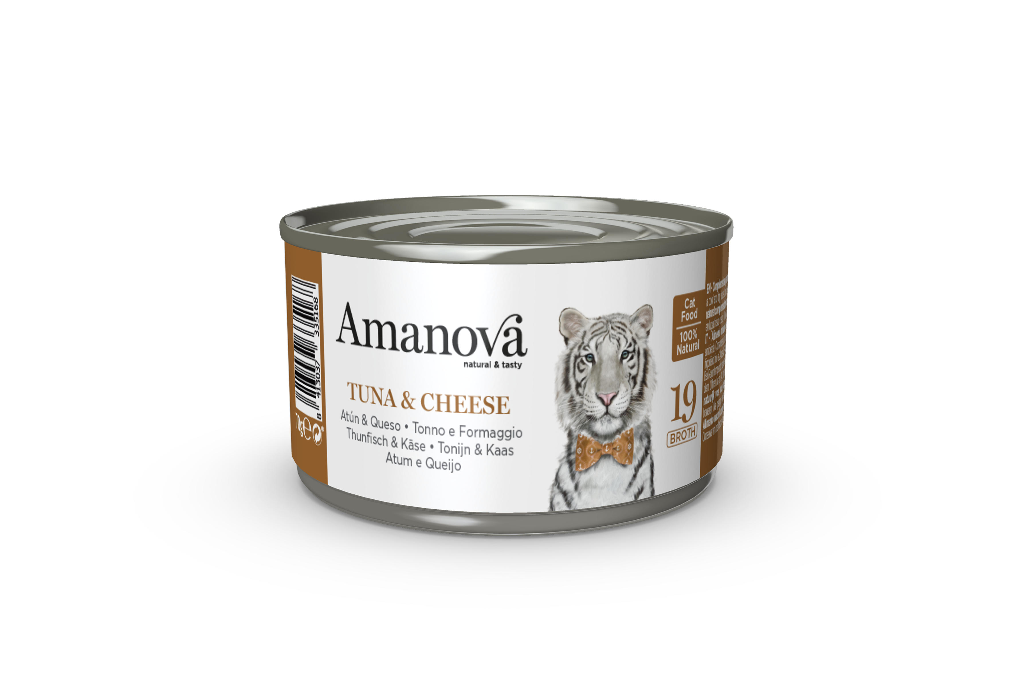 Amanova Canned Cat Tuna & Cheese Broth - 70g
