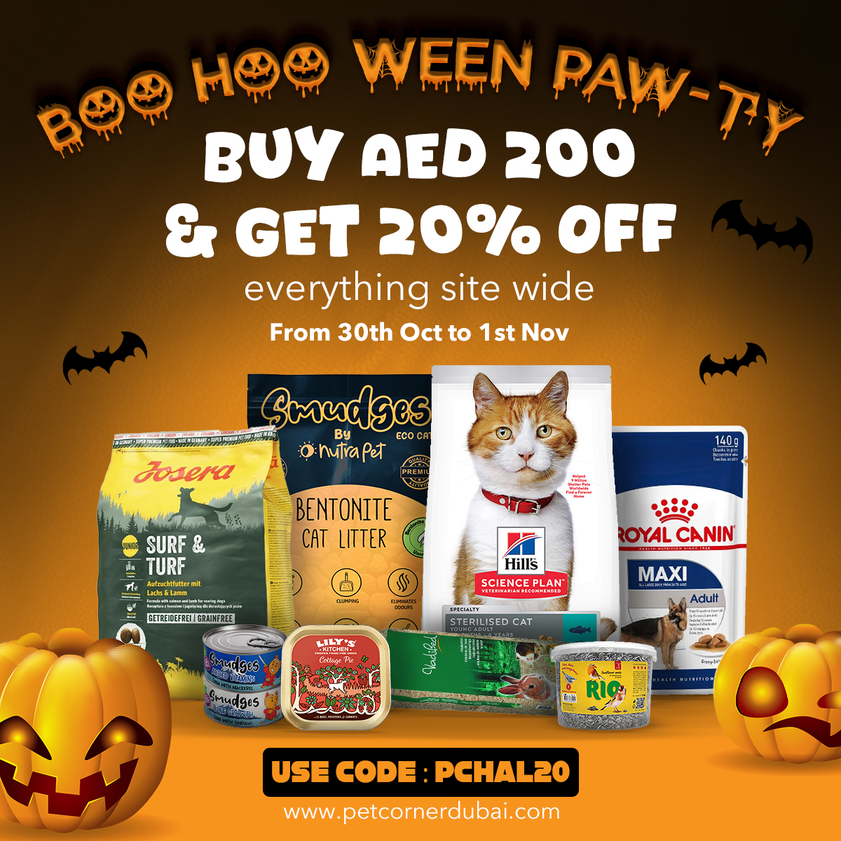 Halloween Fun at Pet Corner: Spooktacular Offers for Your Furry Friends! 🎃🐾