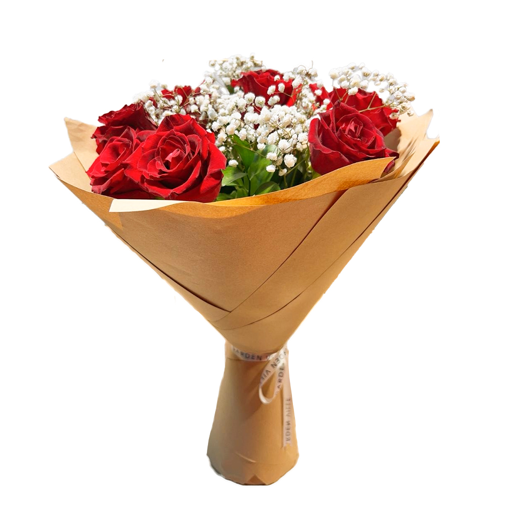 Red Velvet Dream: 12 Stem Red Rose Bouquet