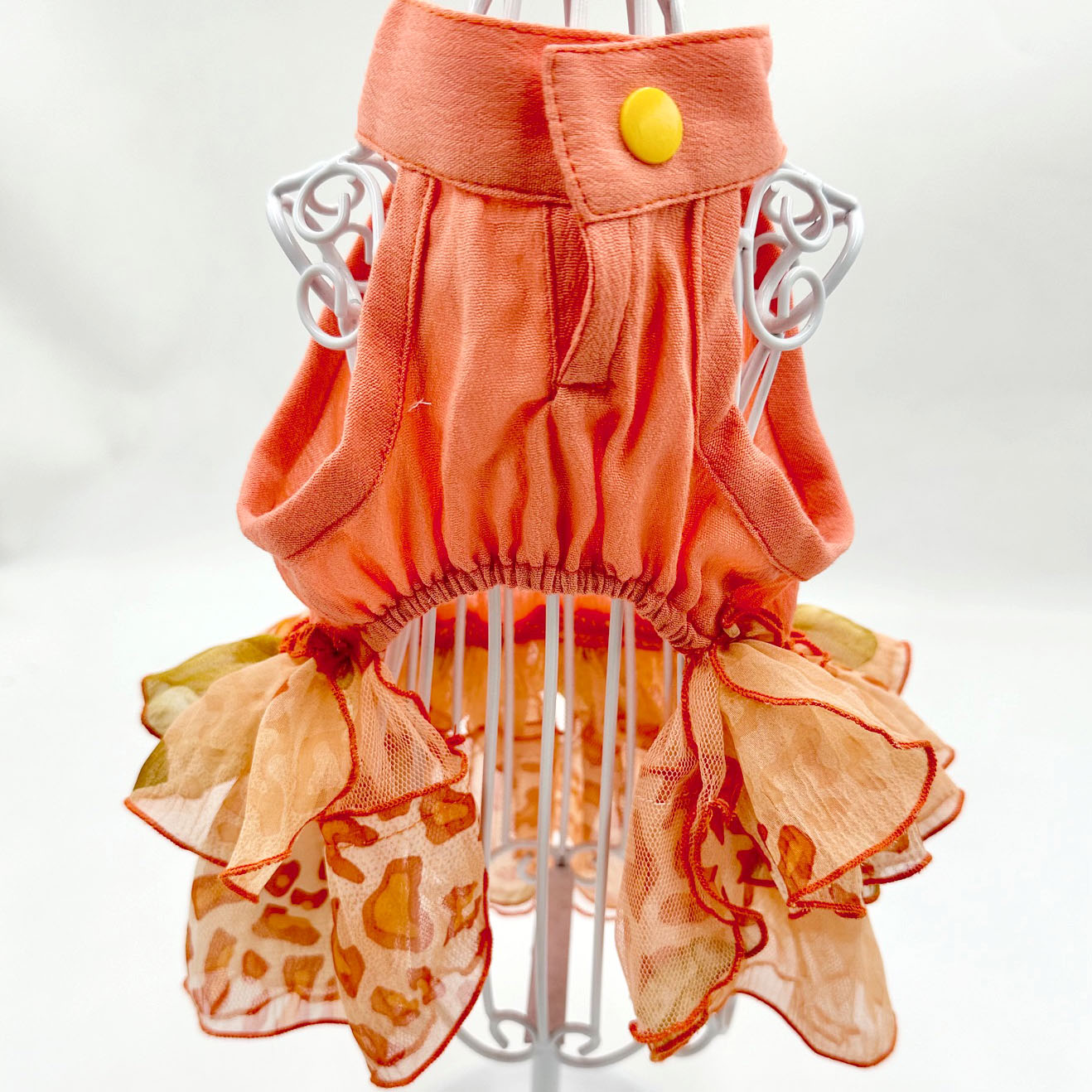 Coco Pets PEACH RUFFLES Dress- SML