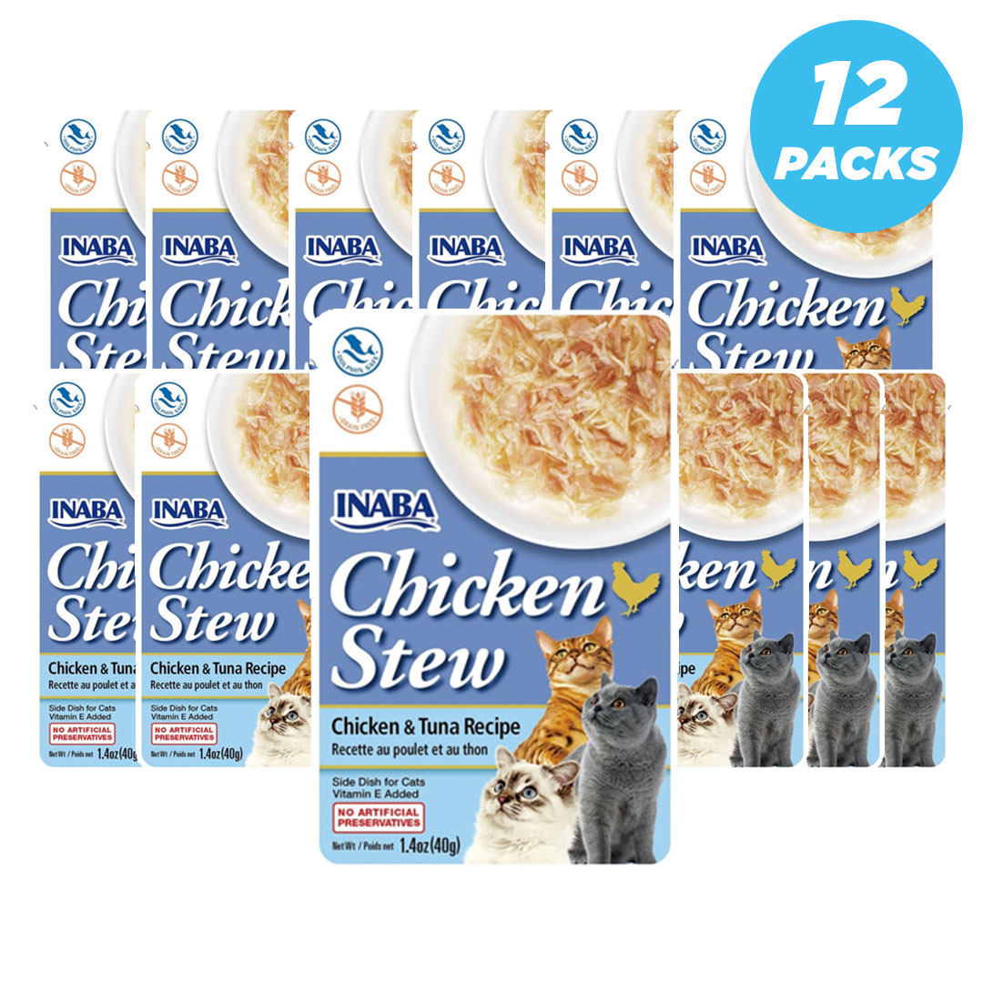 INABA chicken & tuna recipe 40g /per Pc - Pack of 12